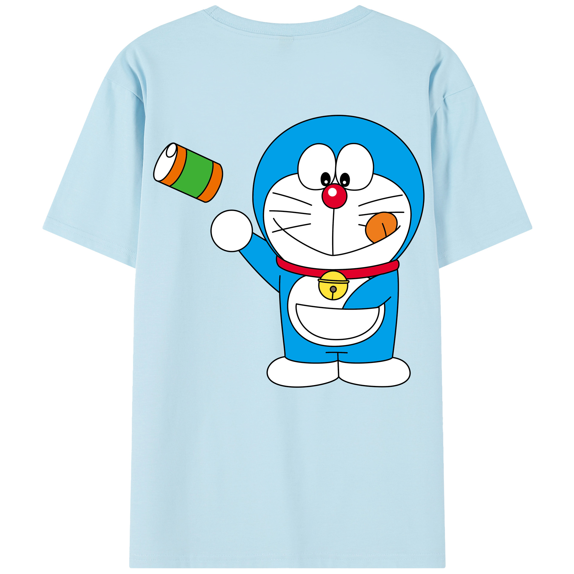 （画像用） ドラえもん Doraemon 綿100％半袖Tシャツ（背面プリント）